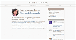 Desktop Screenshot of irenezhang.net