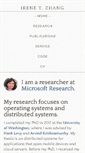 Mobile Screenshot of irenezhang.net